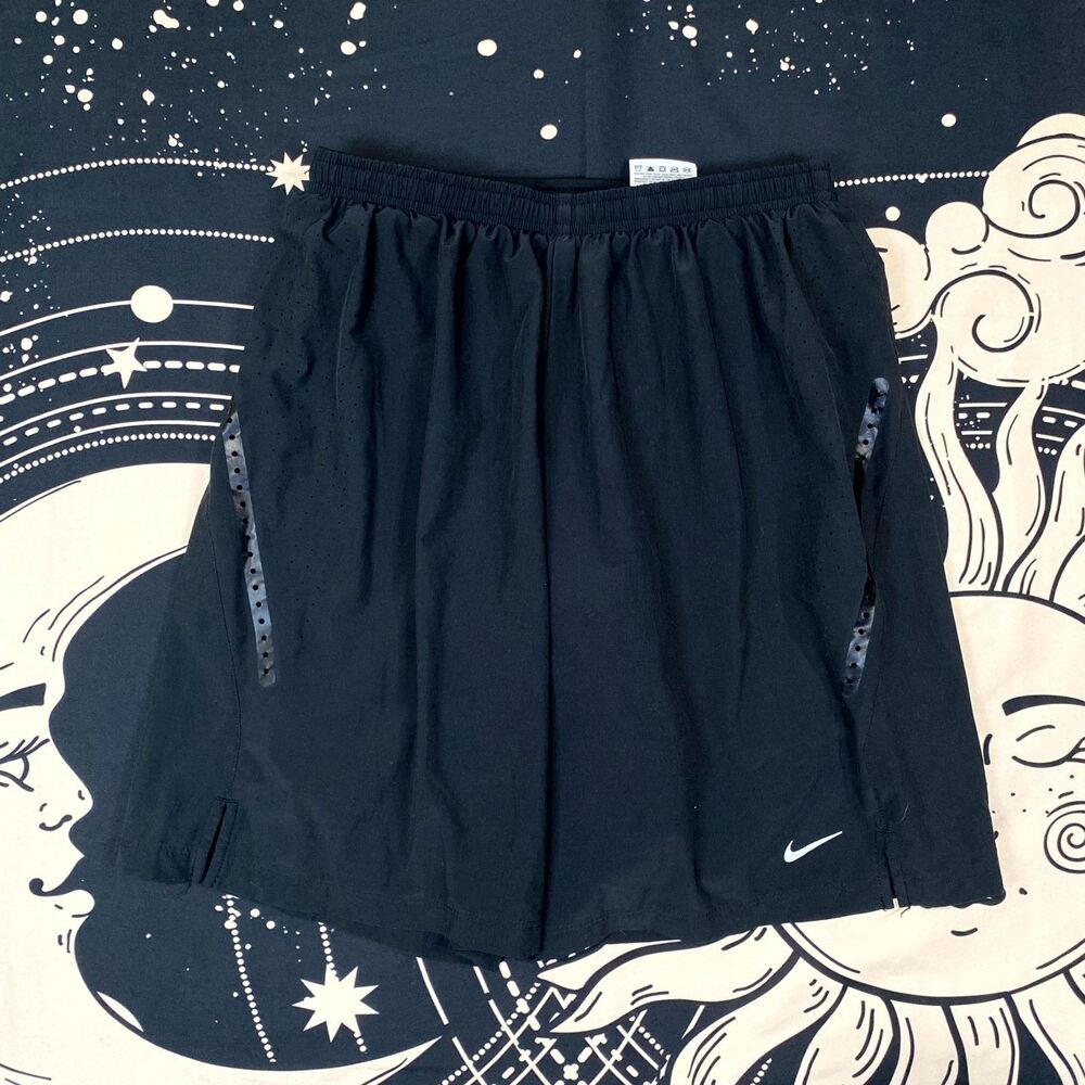 Nike Dri-Fit Short Mens S Black Athletic Basketball Performance Activewear Sport